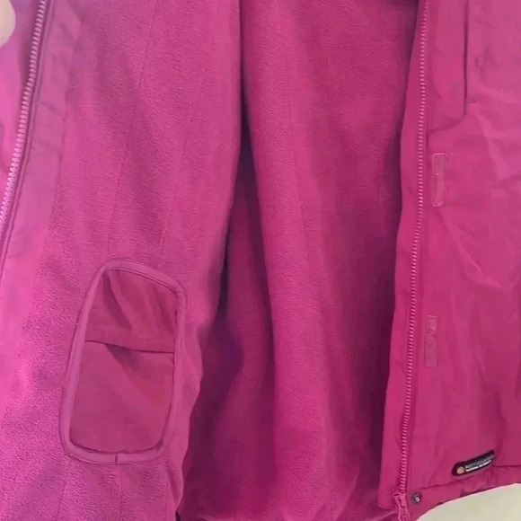 [L]Misty Mountain Pink  Waterproof Winter Fleece Jacket - Picture 8 of 12